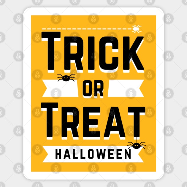 TRICK OR TREAT Sticker by hackercyberattackactivity